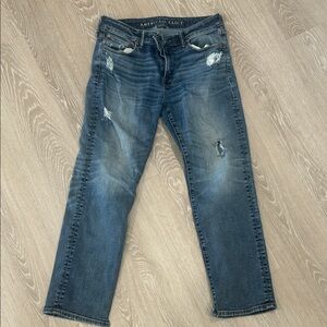 American Eagle Outfitters Men's Distressed Blue Jeans